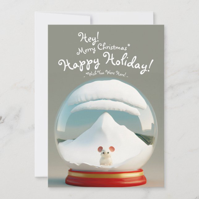 Cartes Pour Fêtes Annuelles corneille de Noël (Devant)