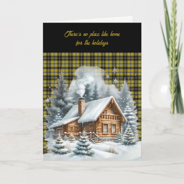 Cartes Pour Fêtes Annuelles Cornish Scottish Clan Tartan Christmas (Devant)
