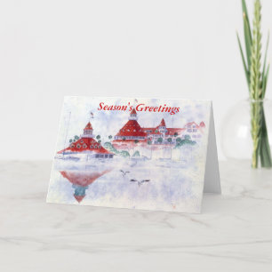CARTES POUR FÊTES ANNUELLES CORONADO DE L'HÔTEL DEL ET BOATHOUSE