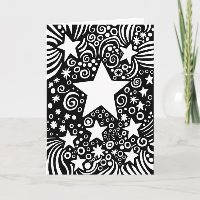 Cartes Pour Fêtes Annuelles Cosmos de Noël (Devant)