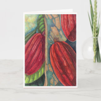 Cartes Pour Fêtes Annuelles Cosses de cacao