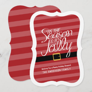 Cartes Pour Fêtes Annuelles Costume de Noël Jolly - Non photo
