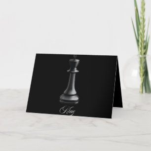 Cartes Pour Fêtes Annuelles Costume d'Halloween pièce d'échecs Roi Amateur d'é