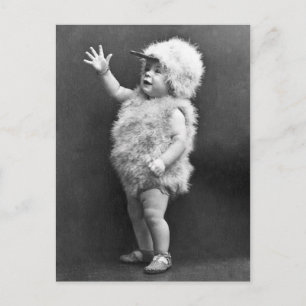 Cartes Pour Fêtes Annuelles Costume vintage de Pâques de fille de costume de
