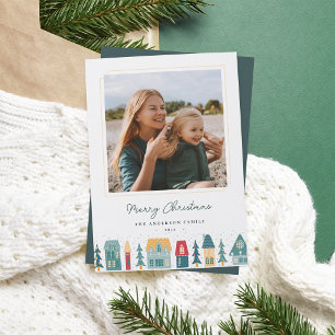 Cartes Pour Fêtes Annuelles Cosy Christmas Village Photo