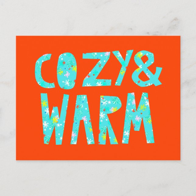Cartes Pour Fêtes Annuelles Cosy et Chaud (Devant)