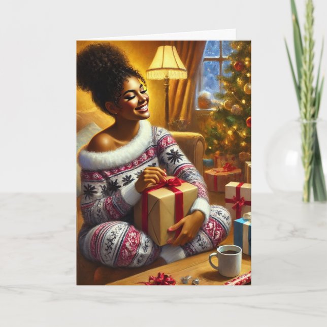 Cartes Pour Fêtes Annuelles Cosy Holiday Joy (Devant)