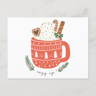 Cartes Pour Fêtes Annuelles Cosy Up chocolat chaud Noël