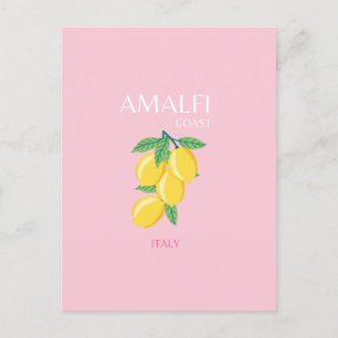 Cartes Pour Fêtes Annuelles Côte d'Amalfi, Salle Préppy, Rose