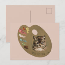 Cottagecore victorien vintage Artiste de chat de N
