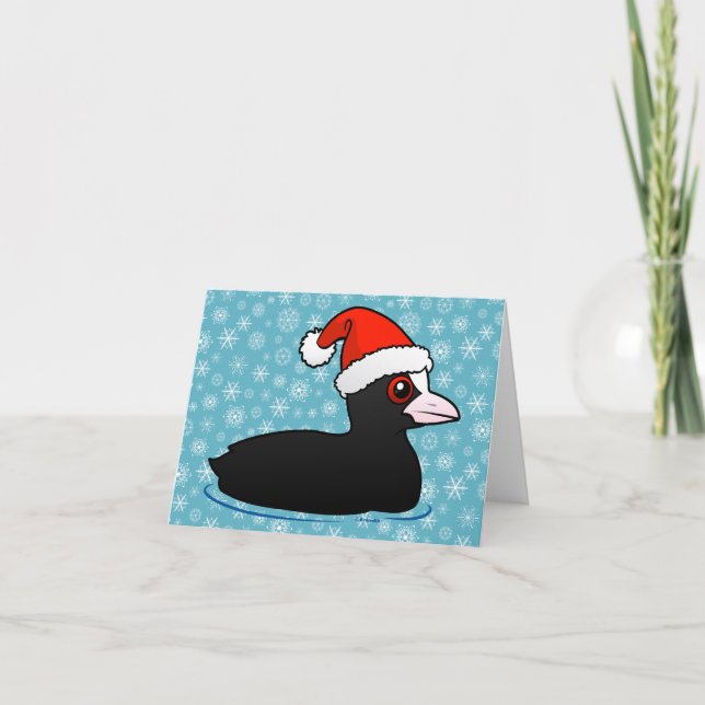 Cartes Pour Fêtes Annuelles Cotte d'Eurasie père Noël (Devant)