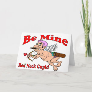 Cartes Pour Fêtes Annuelles Cou rouge cupide