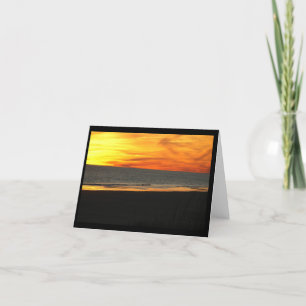 Cartes Pour Fêtes Annuelles Coucher de soleil à Pine Knoll Shores, NC