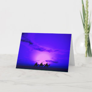 Cartes Pour Fêtes Annuelles Coucher de soleil de trois rois 12