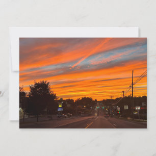 Cartes Pour Fêtes Annuelles Coucher de soleil stratus