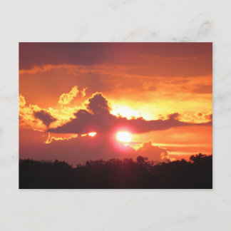 Cartes Pour Fêtes Annuelles Coucher de soleil sur St. Augustine, Floride