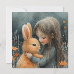 Cartes Pour Fêtes Annuelles Couddle Bunnies : Voeux heureux 🐰 🐰 numérique