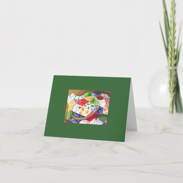 Cartes Pour Fêtes Annuelles Couette de Noël (Devant)