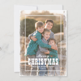 Cartes Pour Fêtes Annuelles Country Western Joyeux Noël