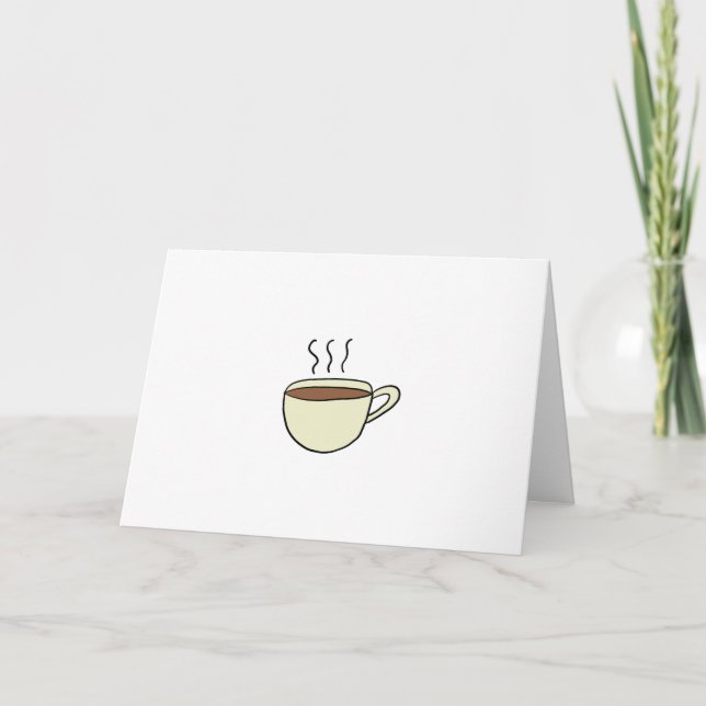 CARTES POUR FÊTES ANNUELLES COUPE DE CAFÉ (Devant)