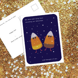 Cartes Pour Fêtes Annuelles Couple de maïs sucré mélangé "Comptant les bénédic