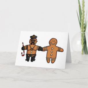 Cartes Pour Fêtes Annuelles couple de pain d'épice gay