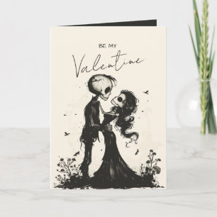Cartes Pour Fêtes Annuelles Couple de squelettes gothiques Saint-Valentin roma