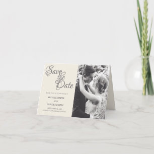 Cartes Pour Fêtes Annuelles Couple mariage en monochrome