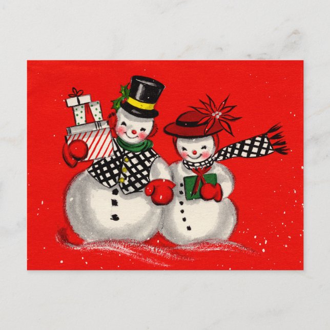 Cartes Pour Fêtes Annuelles Couple moelleux (Devant)