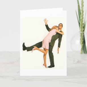 Cartes Pour Fêtes Annuelles Couple rétro