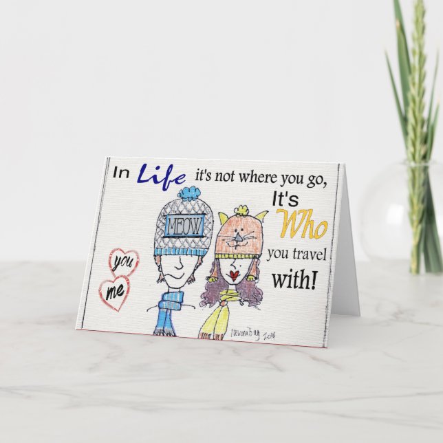 Cartes Pour Fêtes Annuelles Couples parfaits de match (Devant)