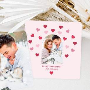 Cartes Pour Fêtes Annuelles Couples Valentine Coeur Deux Photo Valentine