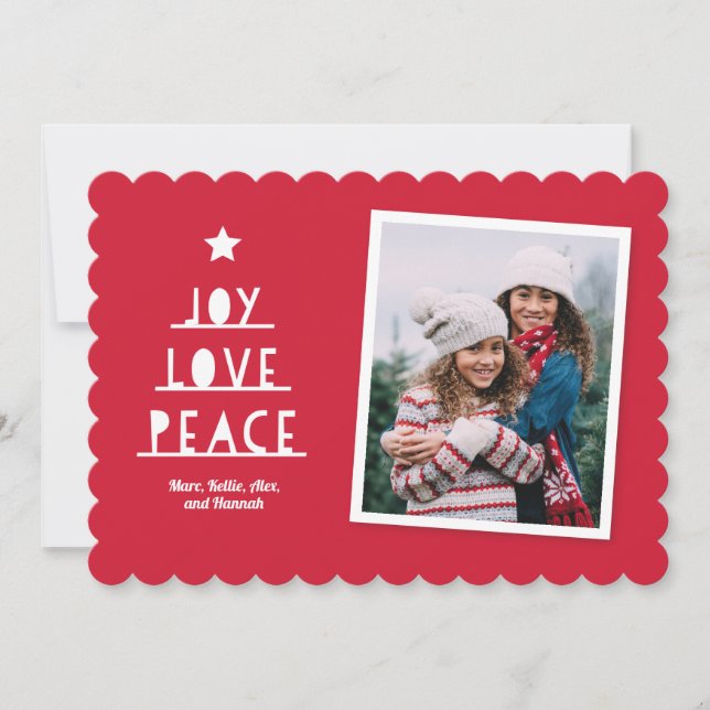 Cartes Pour Fêtes Annuelles Coupure moderne Rec (Devant)