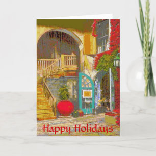 Cartes Pour Fêtes Annuelles Cour de la Nouvelle-Orléans, Joyeuses Fêtes