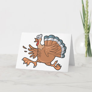 Cartes Pour Fêtes Annuelles Courir la Turquie de Thanksgiving