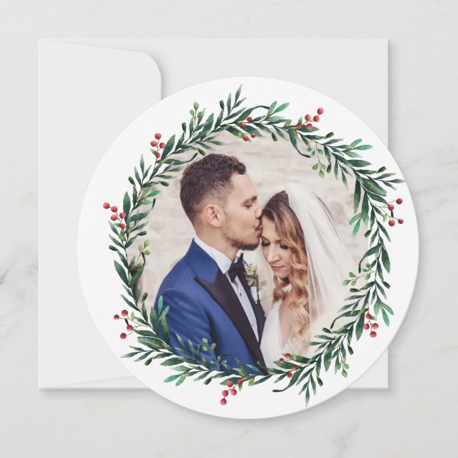 Cartes Pour Fêtes Annuelles Couronne (Devant)