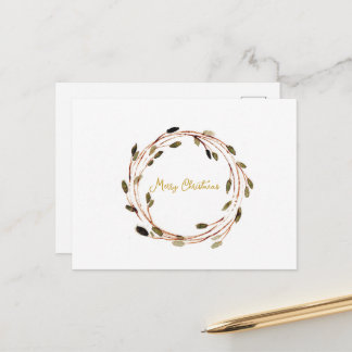 Cartes Pour Fêtes Annuelles Couronne de Noël