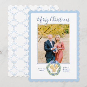 Cartes Pour Fêtes Annuelles Couronne de Noël Cloche Grandmillénaire Photo