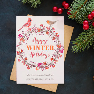 Cartes Pour Fêtes Annuelles Couronne de Noël élégante pour souhait non photogr