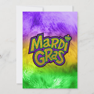Cartes Pour Fêtes Annuelles Couronne festive de SlipperyJoe thème Mardi Gras r