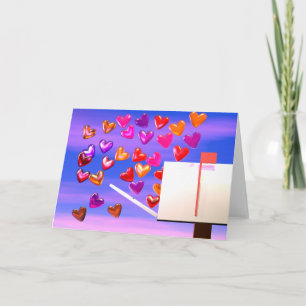 Cartes Pour Fêtes Annuelles Courrier de coeur de Valentine