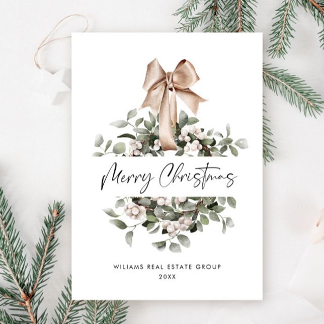 Cartes Pour Fêtes Annuelles Courrier de Noël de Bohême Salutation d'entreprise (Créateur téléchargé)