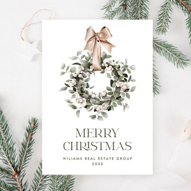 Cartes Pour Fêtes Annuelles Courrier de Noël de Bohême Salutation d'entreprise (Créateur téléchargé)