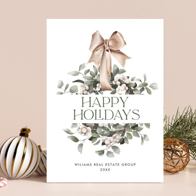 Cartes Pour Fêtes Annuelles Courrier de Noël de Bohême Salutation d'entreprise (Créateur téléchargé)