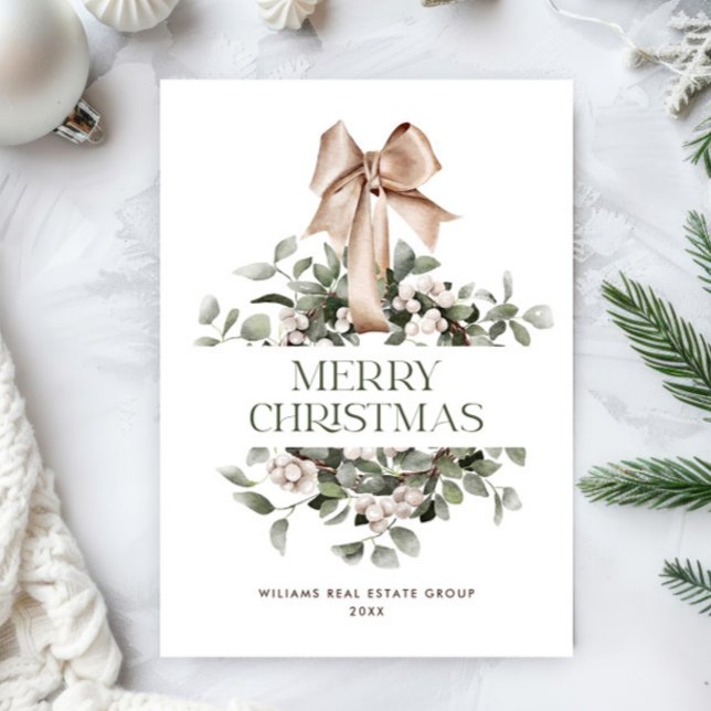Cartes Pour Fêtes Annuelles Courrier de Noël de Bohême Salutation d'entreprise (Créateur téléchargé)
