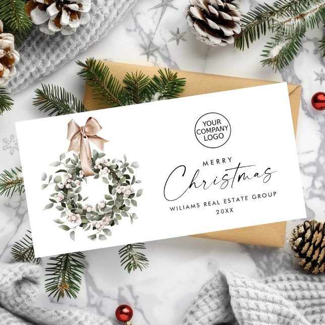 Cartes Pour Fêtes Annuelles Courrier de Noël de Bohême Salutation d'entreprise (Créateur téléchargé)