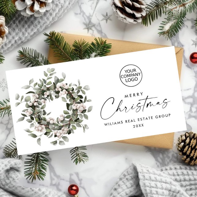 Cartes Pour Fêtes Annuelles Courrier de Noël de Bohême Salutation d'entreprise (Créateur téléchargé)