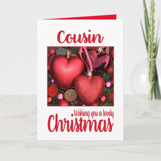 Cartes Pour Fêtes Annuelles Cousin Lovely Christmas card (Devant)