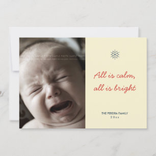 Cartes Pour Fêtes Annuelles Coutume moderne de vacances de nuit silencieuse de