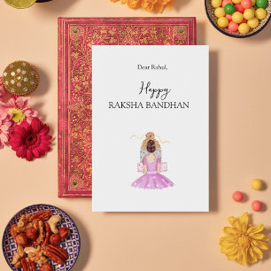 Cartes Pour Fêtes Annuelles coutume, rakhi heureux, rakshabandhan, festival,